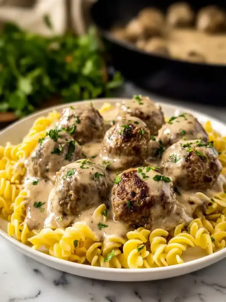 Swedish Meatballs with Cream Sauce