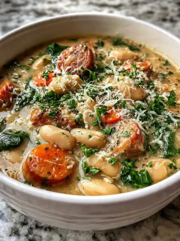 Tuscan White Bean Chicken Stew