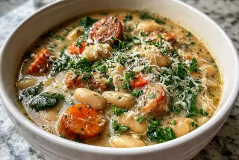 Tuscan White Bean Chicken Stew