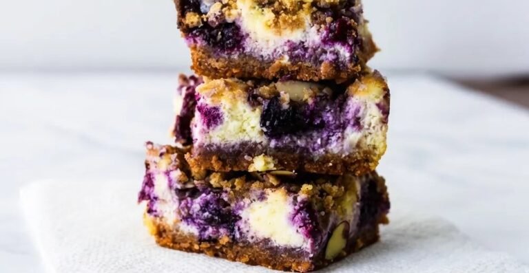 White Chocolate Lavender Cheesecake Bars