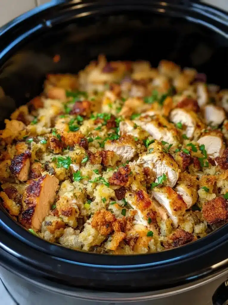 crockpot chicken and stuffing recipe