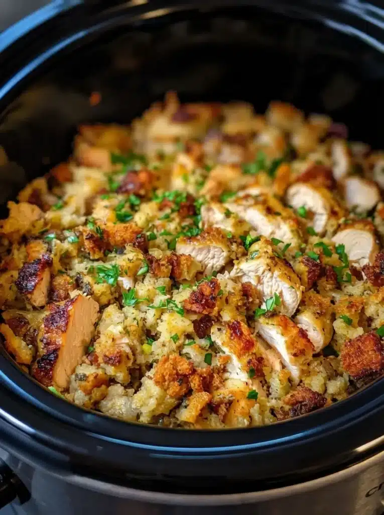 crockpot chicken and stuffing recipe