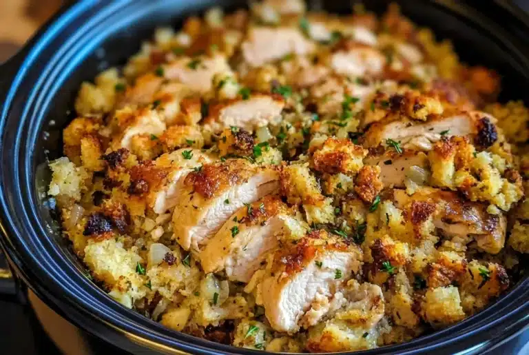 crockpot chicken and stuffing recipe