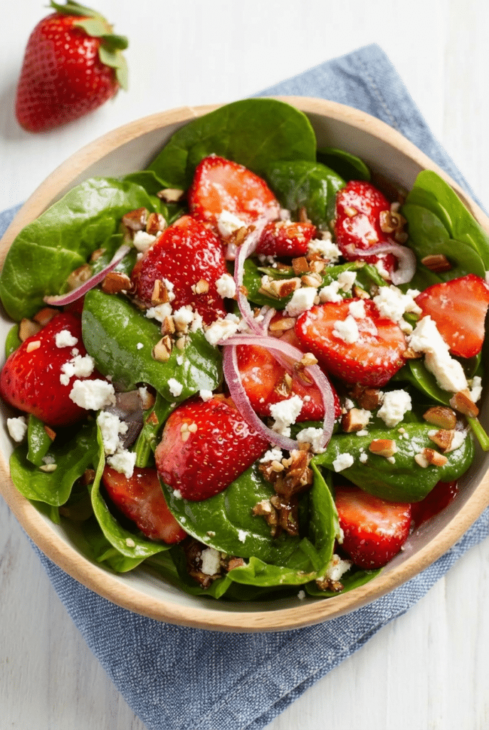 Strawberry Spinach Salad Recipe close