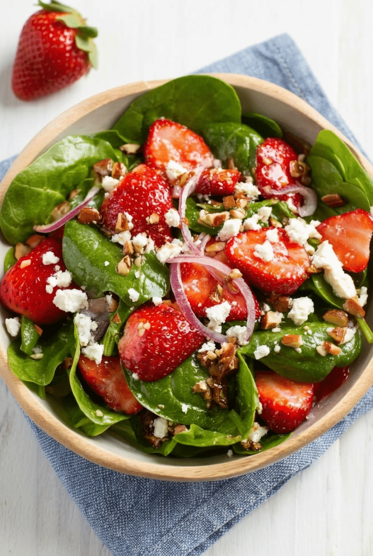 Strawberry Spinach Salad Recipe close