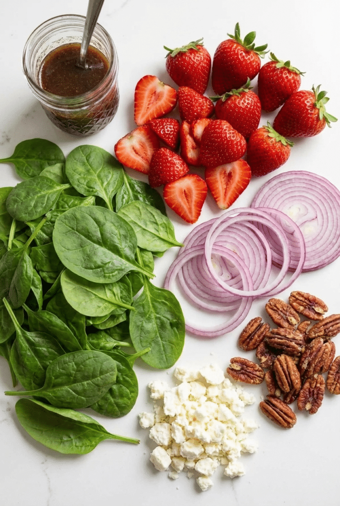 Strawberry Spinach Salad Recipe-ingredients
